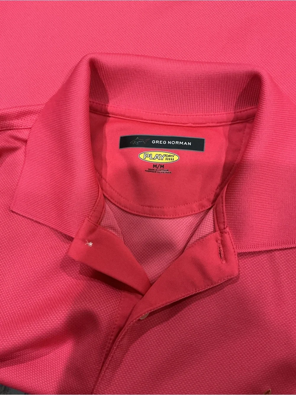 Greg Norman Collection Men's Polo Shirt in Bright Pink